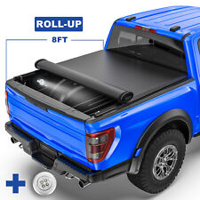 8ft Roll Up Truck Tonneau Cover For 2014-2018 Chevy Gmc 1500 2500 3500 Long Bed