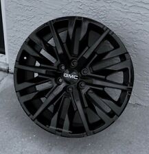 Gloss Black Gmc Sierra Denali Style  Wheels Set 22x9 Fits 1999-2023