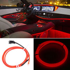 Set Led Glow Neon El Wire Light String Strip Rope Tube Car Party Decor Control