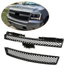 For Tahoesuburbanavalanche 07-2014 Black Front Bumper Grille 22830013 15835084