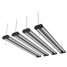 4-pack 4 Led Shop Light Heavy Duty Linkable Fixture 5500lm Bright White Garage