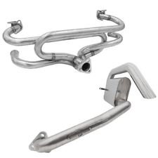Bugpack Stainless Steel Hide-out Muffler Exhaust System 1600cc Type 1 Vw Bug