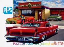 Ppg Paint Ad 12x18 Poster Jrs Speed Shop Hot Rod Automobilia Chevrolet Chrysler