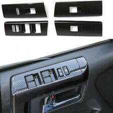 4pc Carbon Fiber Window Lift Switch Decoration Trim Cover For 4runner Suv 2010