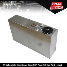 17 Gallon64l Slim Aluminum Racedrift Fuel Cell Gas Tanklevel Sender