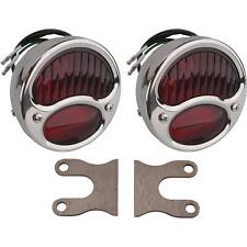 Stainless Tail Lights With Brackets Fits Ford Model A 1928-1931
