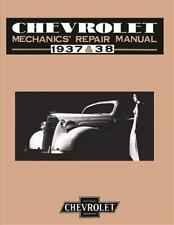 1937-1938 Chevy Engine Chassis Repair Manual Brakes Transmission U-joint Carb
