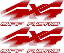 1992 - 1996 4x4 Off Road Decals For Ford F-series F250 Truck Bronco Red