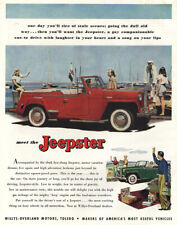 1949 Jeep Jeepster One Day Youll Tire Stale Scenes Vintage Print Ad