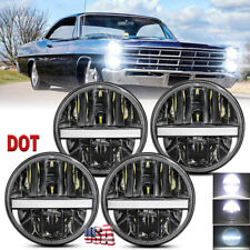 Upgrade For Ford Galaxie 500 1962-1974 4pcs 5.75 Round Led Headlights Highlow
