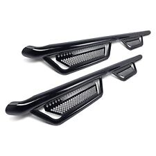 For Ram 3500 11-22 Ranch Hand 3 Cab Length Black Round Nerf Step Bars