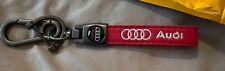 Audi Genuine Leather Keychain Car Key Chain Ring Fob Holder For Audi New
