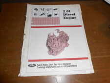 Vintage 1983 Ford 2.0l Diesel Engine Service Repair Manual