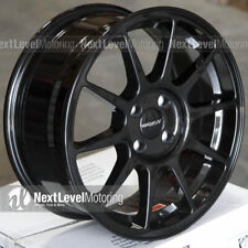 Circuit Cp23 16x7 4-100 35 Gloss Black Wheels Fits Mazda Miata Toyota Yaris