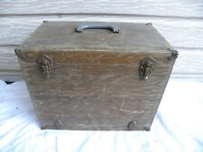 Vintage Wooden Hoffmans Ply Kit Wood Tackle Pit Box Storage Tool Box No. 1600