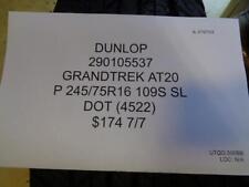 4 Dunlop Grandtrek At20 P 245 75 16 109s Sl Tires 290105537 Bq3