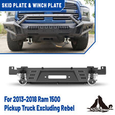 Skid Platewinch Plate For 2013-2018 Dodge Ram 1500 Pickup Truck19-23 Ram 1500