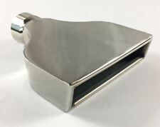 Exhaust Tip 7.75 X 2.25 Outlet 10.00 Long 2.25 Inlet Rolled Rectangle Slant S