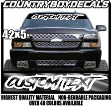 Custom Text 42 Windshield Vinyl Decal Sticker Diesel Truck Car Personalize Fafo
