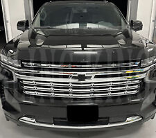 2021-2023 Chevy Tahoe Suburban Chrome Grille Insert Grill Overlay Lt Rst Only
