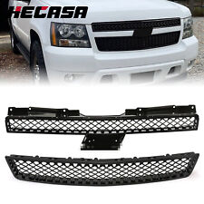 Hecasa Black Mesh Front Grille Grill For 07-2014 Chevy Tahoe Suburban Avalanche