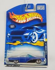2001 Hot Wheels 64 Lincoln Continental Convertible Lowrider Blue Noc