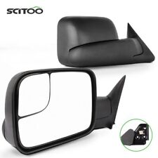 Side View Manual Towing Mirrors Pair Set For 94-02 Dodge Ram Truck Pickup Mirror