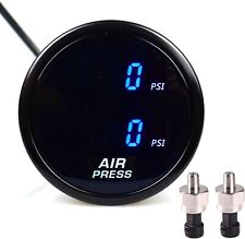 Dual Air Bag Suspension Pressure Gauge 2inch 290psi With 2pieces 18npt Elect...