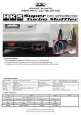 Hks Super Turbo Muffler Ti For Subaru Vab Wrx Stivag Wrx S4