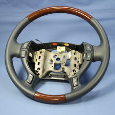 Gm Oem Wood Leather Steering Wheel 00-05 Cadillac Seville Tuxedo Blue