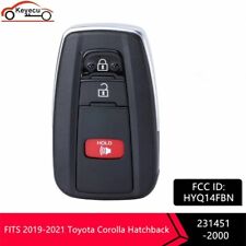 For 2019 2020 2021 Toyota Corolla Hatchback Smart Key Fob Hyq14fbn 8990h-12180
