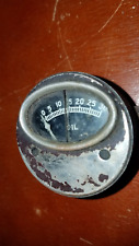 Vintage 30 Lb. Oil Pressure Gauge Oval Glass Rat Rod Hot Rod