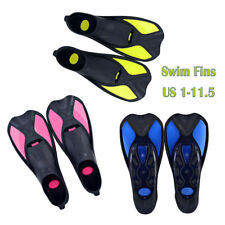 Diving Short Fins Swimming Flippers Scuba Snorkeling Foot Training Kids Adults
