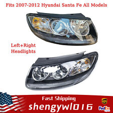 1 Pair For 2007-2011 2012 Hyundai Santa Fe Leftright Headlights Headlamps Assy