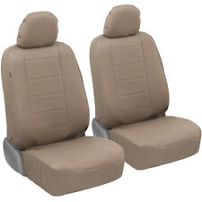 Carxs Ultraluxe Faux Leather Car Seat Covers Front Seats Only In Tan Beige