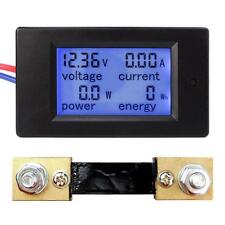 Voltage Current Power Energy Combo Meter Car Battery Monitor Dc 6.5v-100v 0-100a