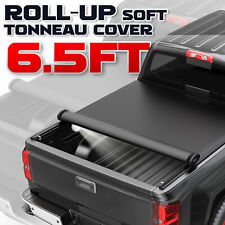6.5ft Soft Roll-up Tonneau Cover For 1997-2004 Dodge Dakota Truck Bed Waterproof