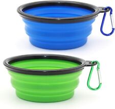 Large Travel Collapsible Pet Dog Bowl For Food Water Bowls Dish - 650ml