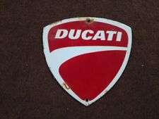 Porcelain Ducati Enamel Metal Sign Plate Size 6 X 6 Inches