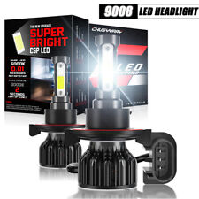 Led Headlight Hilow Kit H13 9008 White Bulbs For 2005-2012 Ford Mustang Gt