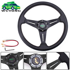14 Black Golf Cart Steering Wheel For Ezgo Txt Rxv Yamaha And Club Car