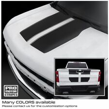 Chevrolet Silverado 2019-2023 Hood And Tailgate Stripes Decals Choose Color