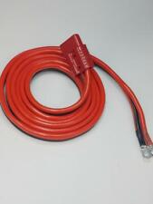 Winch Quick Dis-connect Tow Haul Dump Cable Wire 18ft Red 2ga High Amp