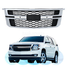 Front Bumper Grille Grill Chrome Trim For 2015-2020 Chevrolet Tahoe Suburban