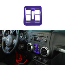 Purple Window Lift Switch Button Cover Trim For Jeep Wrangler Jk 2011-17 Parts