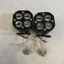 Szdystar Black Amber Yellow White Dual Color Led Driving Fog Lights 2 Pieces