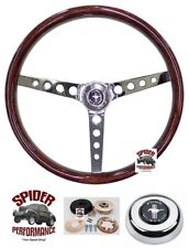 1965-1969 Mustang Steering Wheel Pony 15 Classic Wood