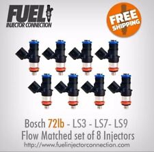 Fic 72lb Flow Matched Set Of 8 Fuel Injectors For Gm Ls3 - Ls7 - Ls9 Engines
