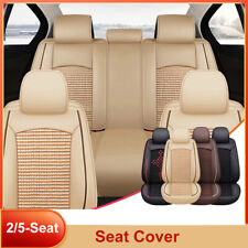 For Dodge 2 Seats Frontfull Set 5-seats Car Seat Covers Pu Leather Cushion