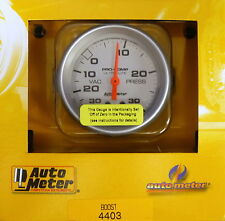 Auto Meter 4403 Ultra Lite Vacuum Boost Mechanical Gauge 2 58 30 In.hg 30 Psi